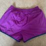 Vintage Human Race Sports Wear Purple Shorts (Size L) Image 2