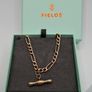 Vintage 9ct yellow gold  T bar necklace Image 4