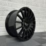 18" Multi Spoke Alloy wheels Ford Transit Custom Van Vw Transporter T7 74.5 6x120 Gloss Black Image 9