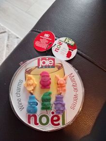 Christmas wine charms