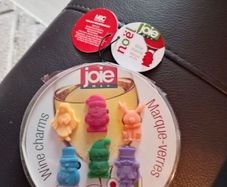 Christmas wine charms