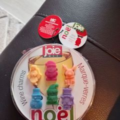 Christmas wine charms