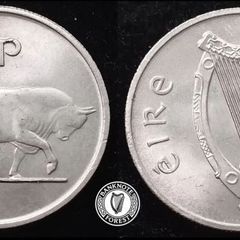 [#2447] - Ireland 1986 | Irish 5p | 5 Pence | Bull | KM.22 | UNC