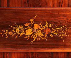 WANTED Small Upright Piano with floral Inlay