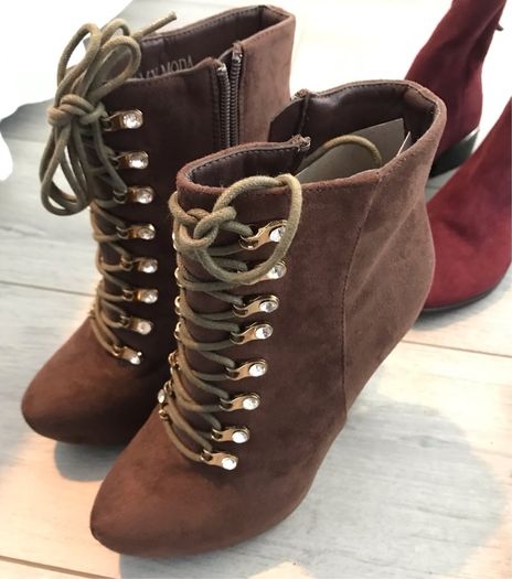 High heel ankle boots brand new size 3 Never worn