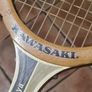 Vintage Kawasaki M4 Victor Amaya Tennis Racket  Wooden Racquet Made In Japan Image 6