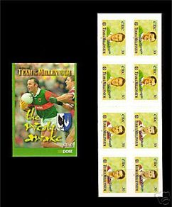 1999 Ireland GAA Team of the Millennium (West Awake) Stamp Booklet Mint Never Hinged (MNH). Hibernian HB76