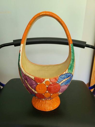Clarice cliff melons pattern basket