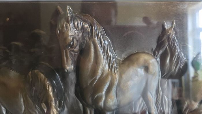 Framed 3D horse wall art