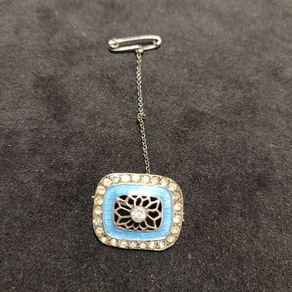 Vintage Art Deco silver 800 brooch from the 1920s 1930s