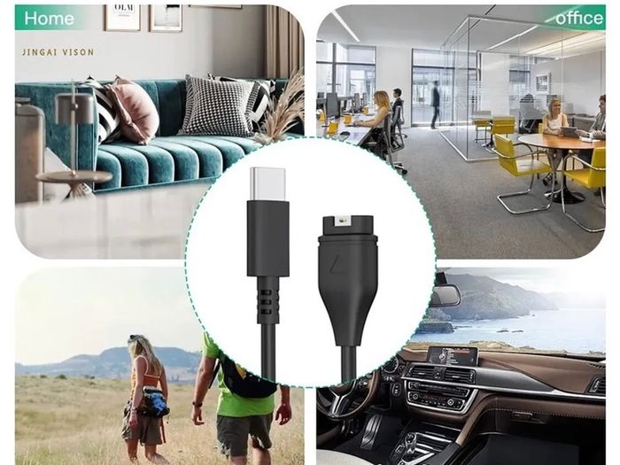 USB-C Charger Cable For Garmin Fenix 5 5S 7X 7 6S 6X Forerunner 935 Vivoactive 3