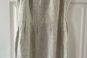 Hobbs Linen Dress - Size 10 - Elegant Neutral Occasion Wear
