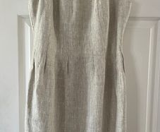 Hobbs Linen Dress - Size 10 - Elegant Neutral Occasion Wear