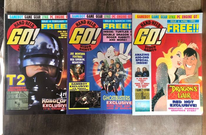 5 x Go! Hand-Held Video Game Magazines
