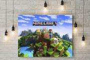 Minecraft printed Wall picture 3mm foamex board printed picture on it wall board wall decor wall art picture