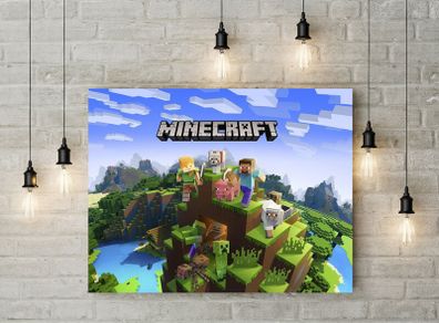 Minecraft printed Wall picture 3mm foamex board printed picture on it wall board wall decor wall art picture