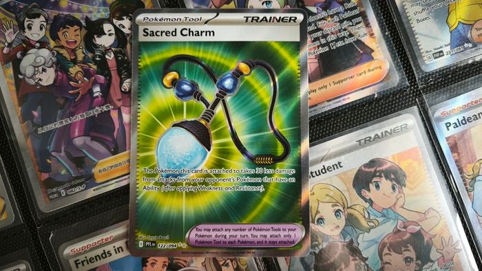Sacred Charm ! Ultra Rare ! from Phantasmal Flames Set ! 2025 ! Pokemon Card !