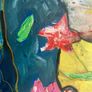 Original Abstract Painting Impression of KlimtS Ladyb with Fan - Irish Figurative Art Eclectic Art Image 10