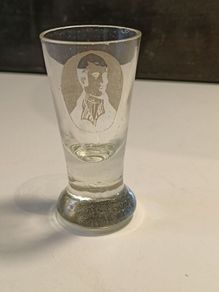 Rare Georgian etched toasting glass