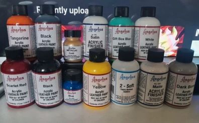 Angelus Acrylic Leather Paint and Marker Set
