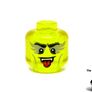 LEGO Vampire Guitarist 43115 The Boombox Vidiyo Minifigure Head This is A Error Prototype Test Print Printed On The Wrong Colour Head Trans Green Head Rare And Hard To Find Image 2