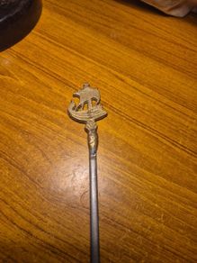 Vintage Stainless steel Brass Kebab Skewer