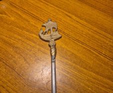 Vintage Stainless steel Brass Kebab Skewer