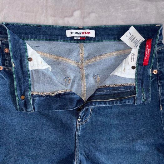 Tommy Hilfiger Blue Skinny Jeans Sylvia W29 L32 UK 10  TH Iconic Logo Patch
