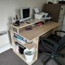 Wooden Office Desk For The Professional Person - Lots Of Space For Your Laptop Desktop Printer Scanner Phones Office Stationary etc Image 5