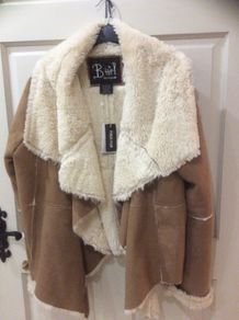 Beautiful tan fur lined jacket
