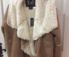 Beautiful tan fur lined jacket