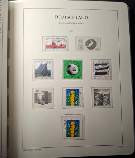 Germany Leuchtturm Stamp Binder with stamps