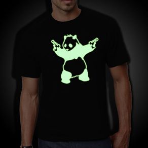 Banksy panda Glow in the dark T-shirt tee top