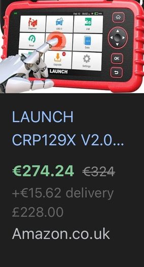 Launch 123x car diagnostics tool NEW 7 reset
