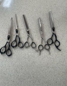 Dog grooming scissors