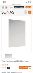 Sonas Villa bathroom mirror