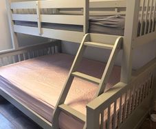 EZ living Lara Grey triple bunk bed with mattress