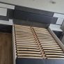 Bed frame matress and side console Image 3