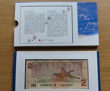 Canada Bank Note & Coin 1996 Set | Uncirculated 2 Dollars Note & Coin | w/Sleeve