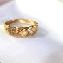 Vintage Hallmarked 9ct Gold 'Clover' Wedding Band Image 10
