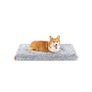 Dog Bed Plush  Large Grey Image 4