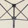 Outdoor Parasol with Steel Pole 250x250 cm Sand Image 3