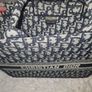 Authentic Christian Dior Large Book Tote - Blue Dior Oblique Embroidery Image 9