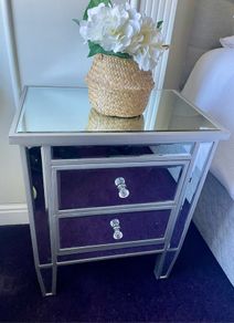 bedside lockers x 2