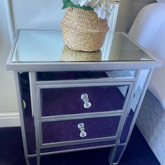 bedside lockers x 2