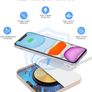 Wireless Charger, Qi-Certified 15W Max Fast Wireless Charging Pad Compatible with iPhone 14/13/12/12 Pro/11/11 Pro Max/XS Max/XR/XS/X/8, Galaxy S20/S10/S9/S8, AirPods Pro, White MULTIPLE COLOURS AVAILABLE (FREE POSTAGE) Image 6
