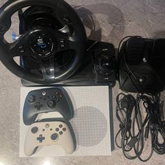 X Box1 S Console Steering Wheel And Pedals