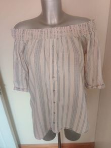 River Island off shoulders blouse size UK12 EU40 Postage included