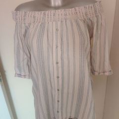 River Island off shoulders blouse size UK12 EU40 Postage included