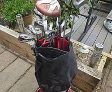 Golf bag and trolley